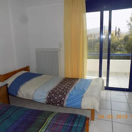 Sykia Seafront Maisonette Near And Mountain 別荘